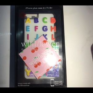 Alphabet soup wildflower case for the iPhone pluss
